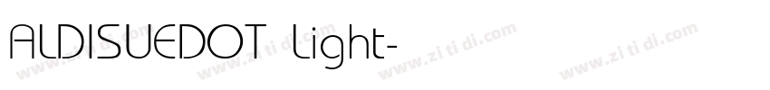 ALDISUEDOT Light字体转换